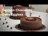 German Chocolate Cake-Eggless