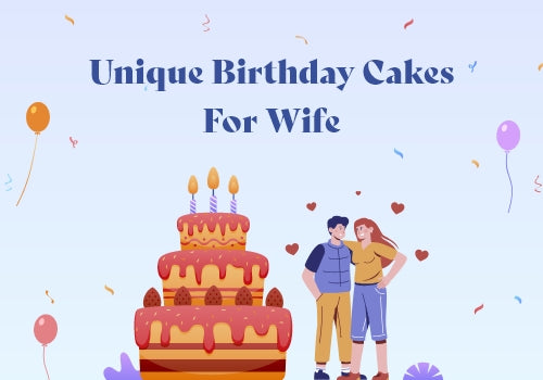 Designer Happy Birthday Cake For Wife - Wishingcart.in