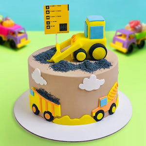 Construction Theme Cake