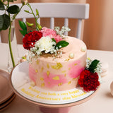 Fresh Flowers Cake