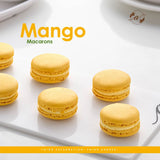 Mango Macarons-Eggless