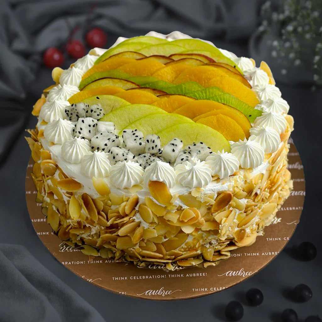 Delicious Round Mix Fruit Cake | Same Day & Midnight Delivery -  CakenGifts.in