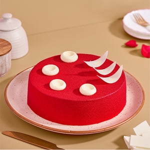 Red Velvet Cheese Cake - Eggless
