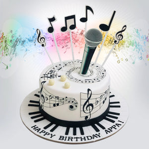 Singer Cake Design