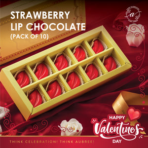 Strawberry Lip Chocolate (Pack of 10)