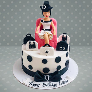 The Shopping Girl Theme Cake