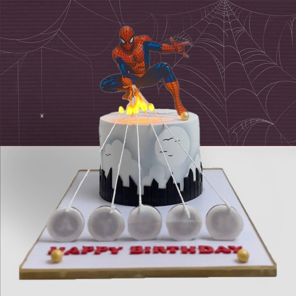Super Hero Fire Cake