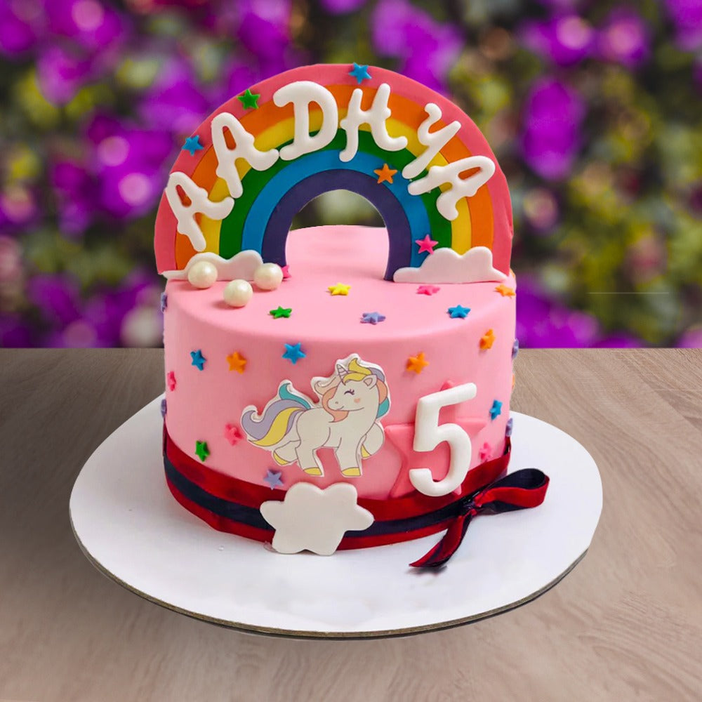 Zoosk 5 Year Anniversary Celebration Cake - Decorated - CakesDecor