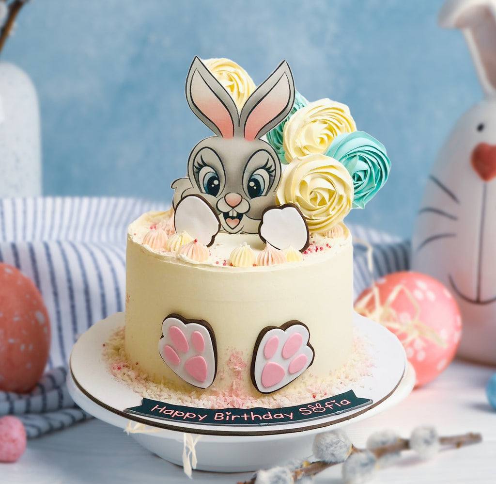 Golden Glitter Bunny Ears Cake Topper Decor Supplies Eyelashes Nose Picks  for Easter Rabbit Theme | The Chunkies
