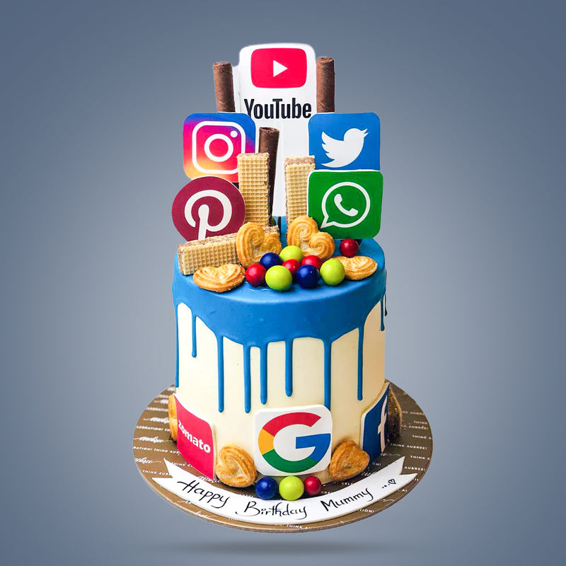 Buy Explore Social Media Cake - Home Delivery