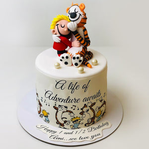 Calvin And Hobbess Theme Cake