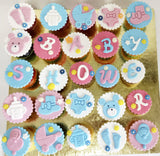 Baby Shower 2 Theme Cupcakes