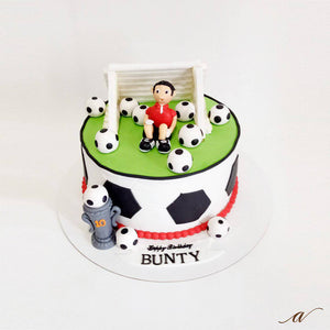 Football Goal Cake
