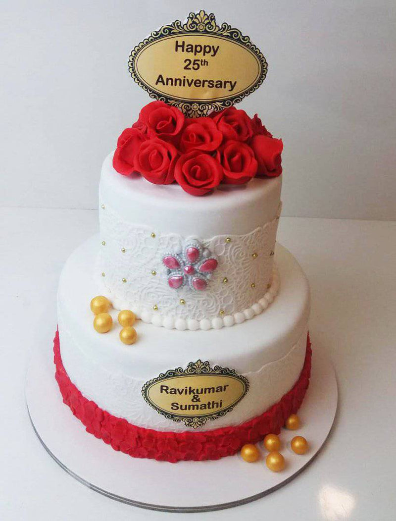 Best 3 Tier Wedding Anniversary Cake In Kochi | Order Online