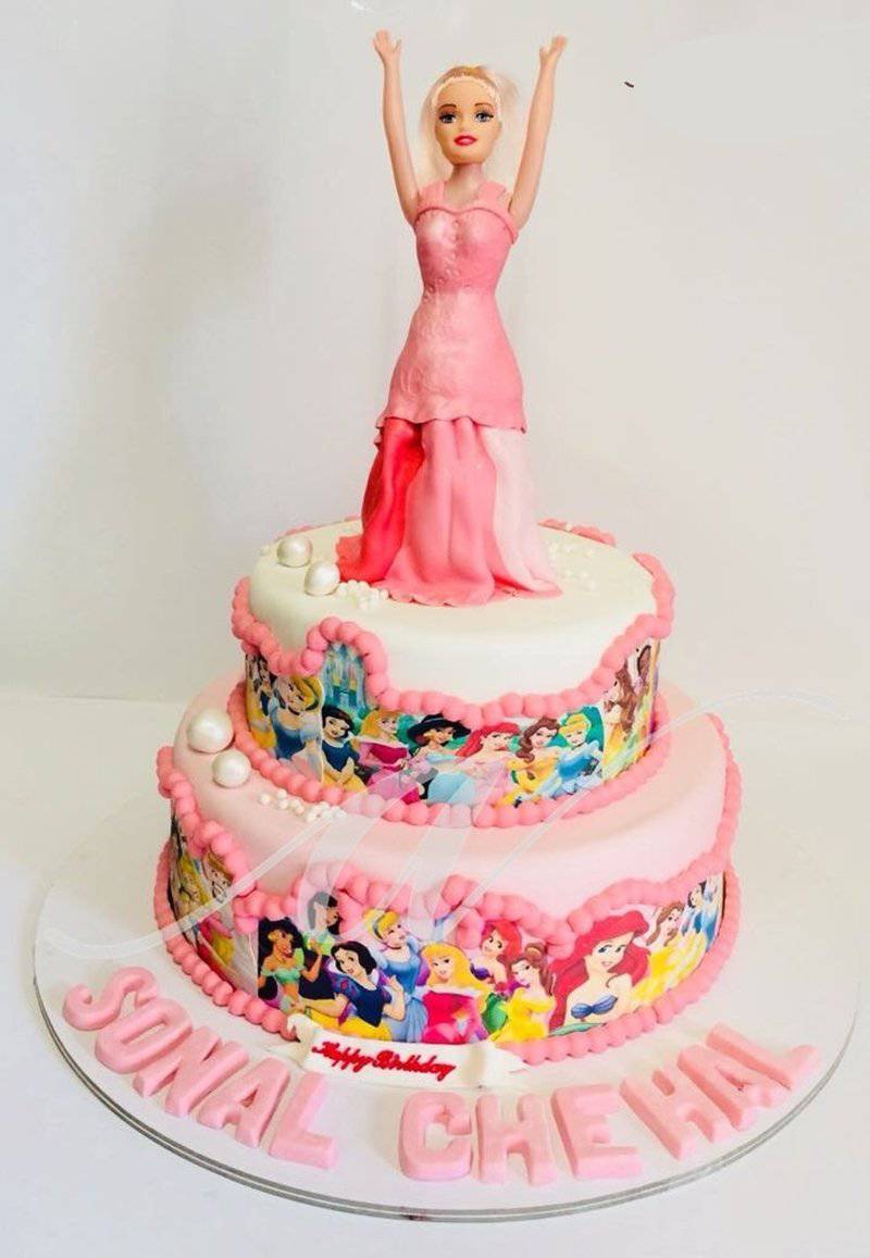 Barbie Doll Cake Design |Two Step Barbie Doll Cake |Girl Birthday Cake  Design For Barbie Doll cake - YouTube