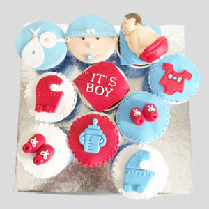 Baby Shower Theme Cupcakes