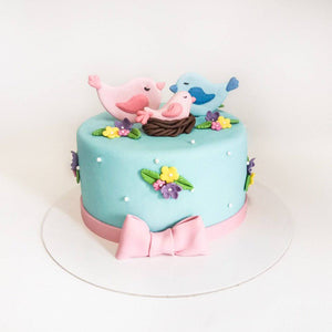 Birdy Baby Shower Cake