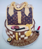 VL Luxury Bag theme 2 tier Cake