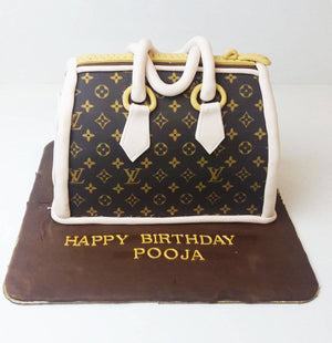 Louis Vuitton Luxury Bag Theme Cake For Her