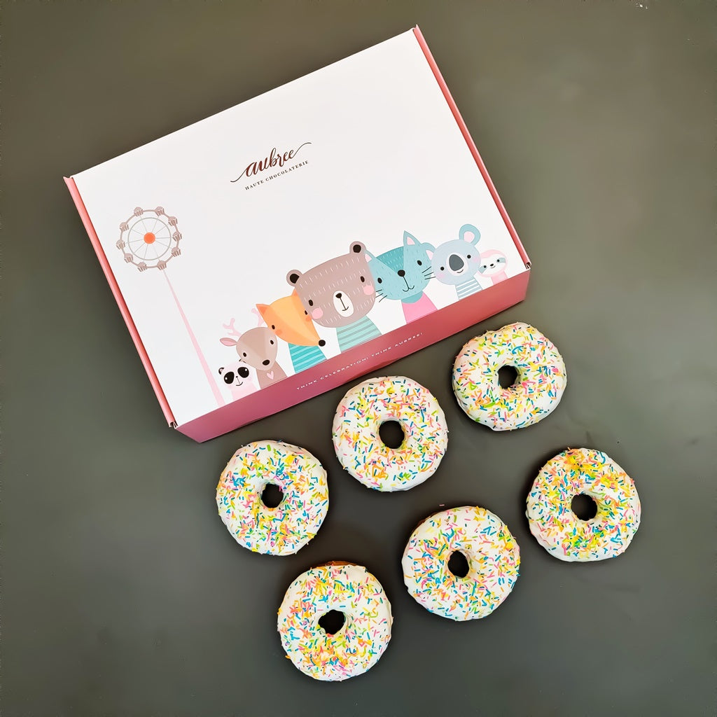 White Chocolate Doughnuts (Box of 6)