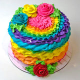 Rainbow Colors Theme Cake