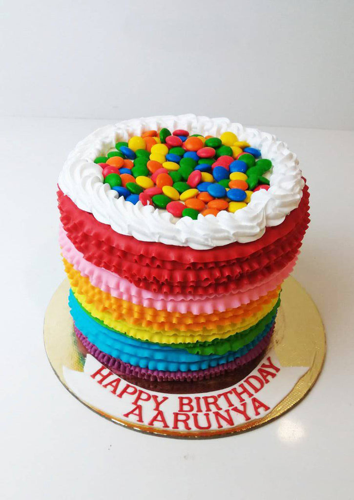 Rainbow Sponge Cake - Choose your own buttercream colour | Love Lily Cakes