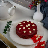 Red Velvet Teatime Cake - Eggless
