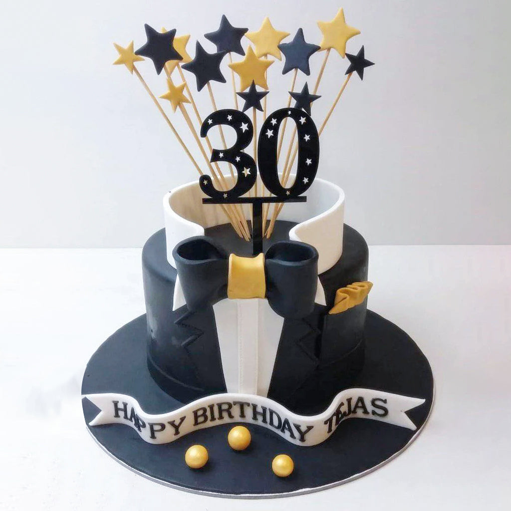 Hello Thirty 30th Birthday Cake Topper - Style 1 - Letterfy