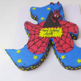 Superhero A alphabet Cake
