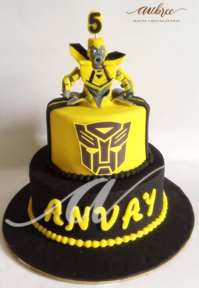Making a single tier Transformers' Bumblebee head cake / Transformers theme  cake @ArtCakes - YouTube