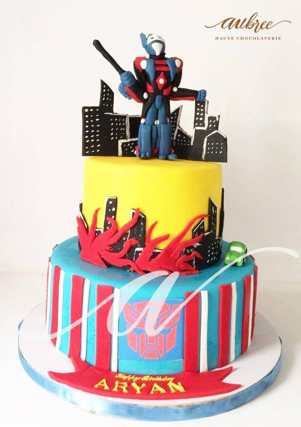 Superhero 17 Cake
