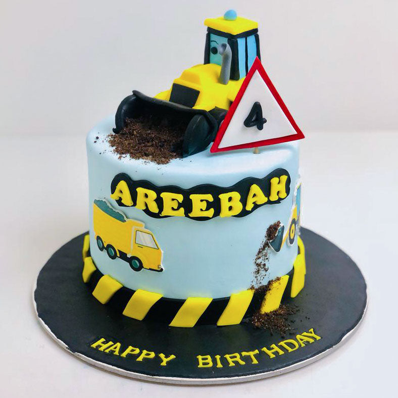 Buy Construction Site Spectacular Cake - JCB Construction Theme 2 Tier  Birthday Cake | Ivan Bakers