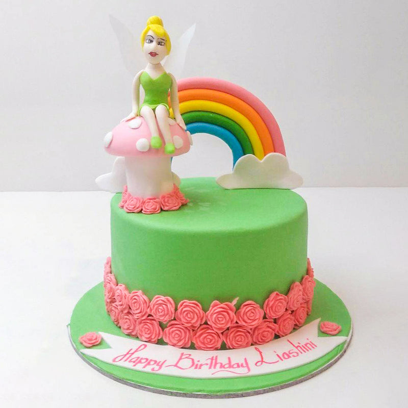 Tong Balloons, Cakes, Flowers and Party Needs - 🎉Tinkerbell Theme Cake by  #tongballoons🎉 ☑️Price: P950 ☑️Size8&6 inches diameter ☑️Flavored: Chiffon  cake in Boiled Icing (choose ng flavor ng chiffon upon order and