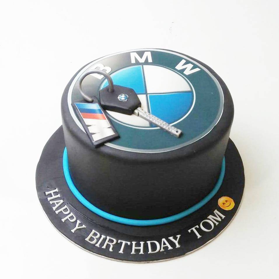 BMW Bike Themed Cake