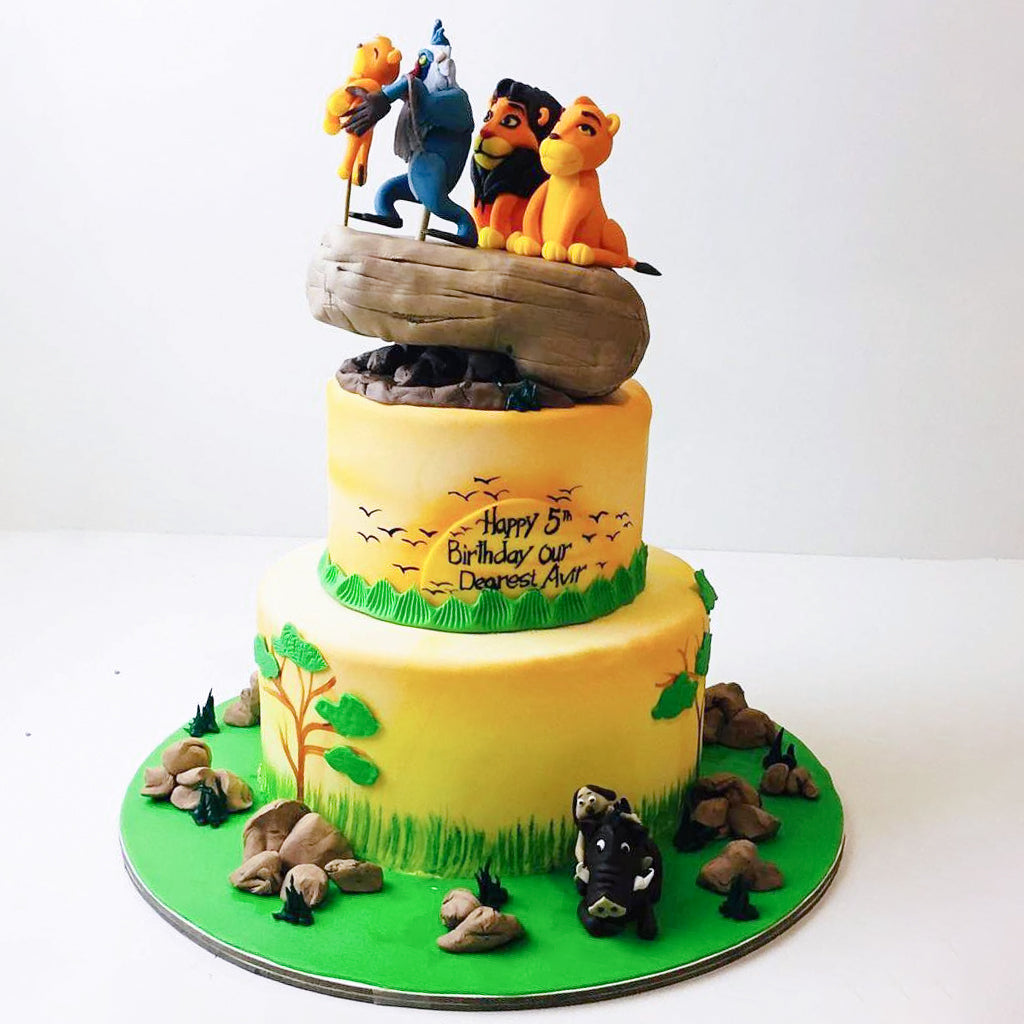 Lion Guard icing image Ombre Cake – BakeAvenue