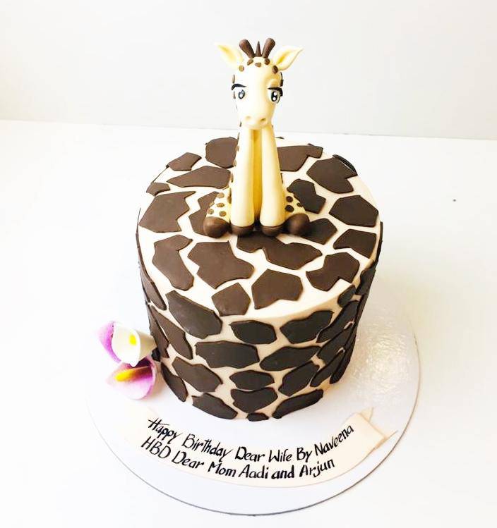Fondant Giraffe Cake Topper Set With Grass - Etsy