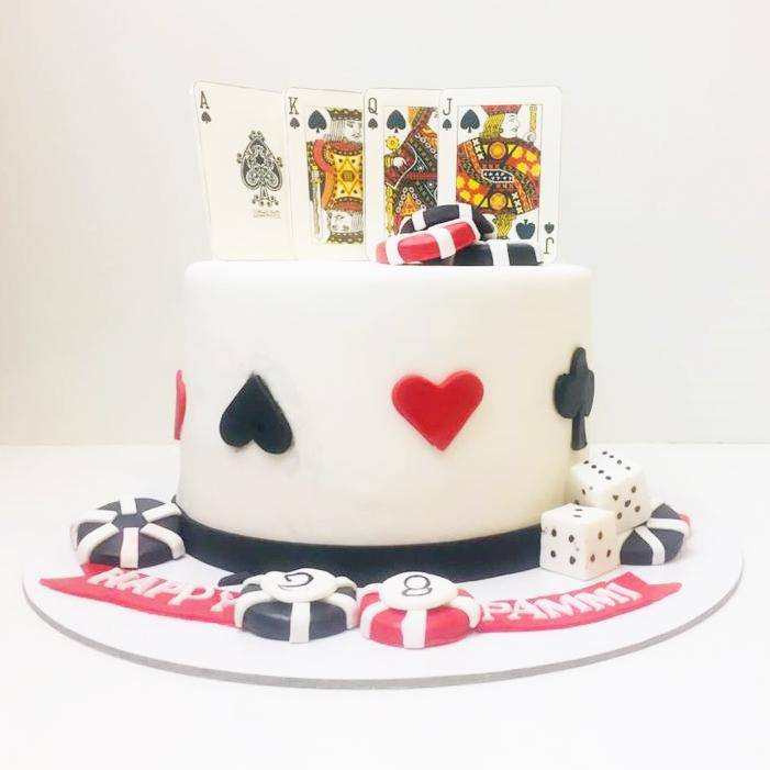 Poker Birthday Cake | 50th birthday, Birthday cake, Birthday