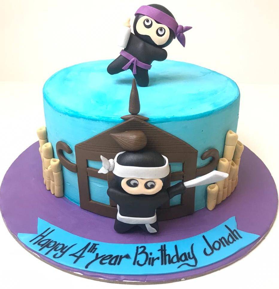 Ninja Theme Cake