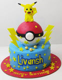 Pikachu With Pokeball Cake