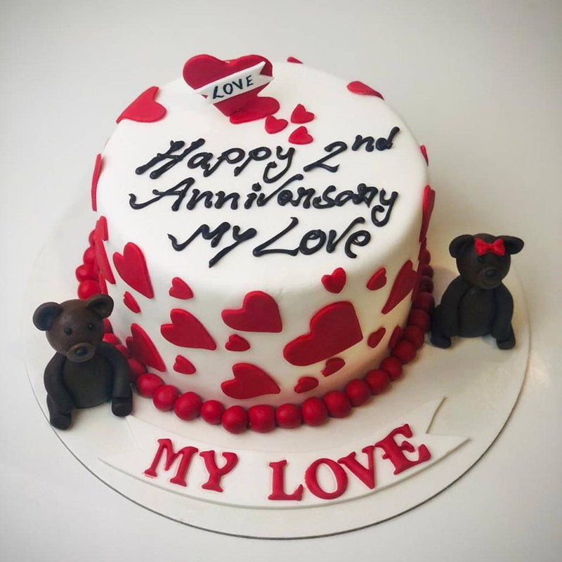 2nd Wedding Anniversary cakes... - House of Cakes by Namita's | Facebook