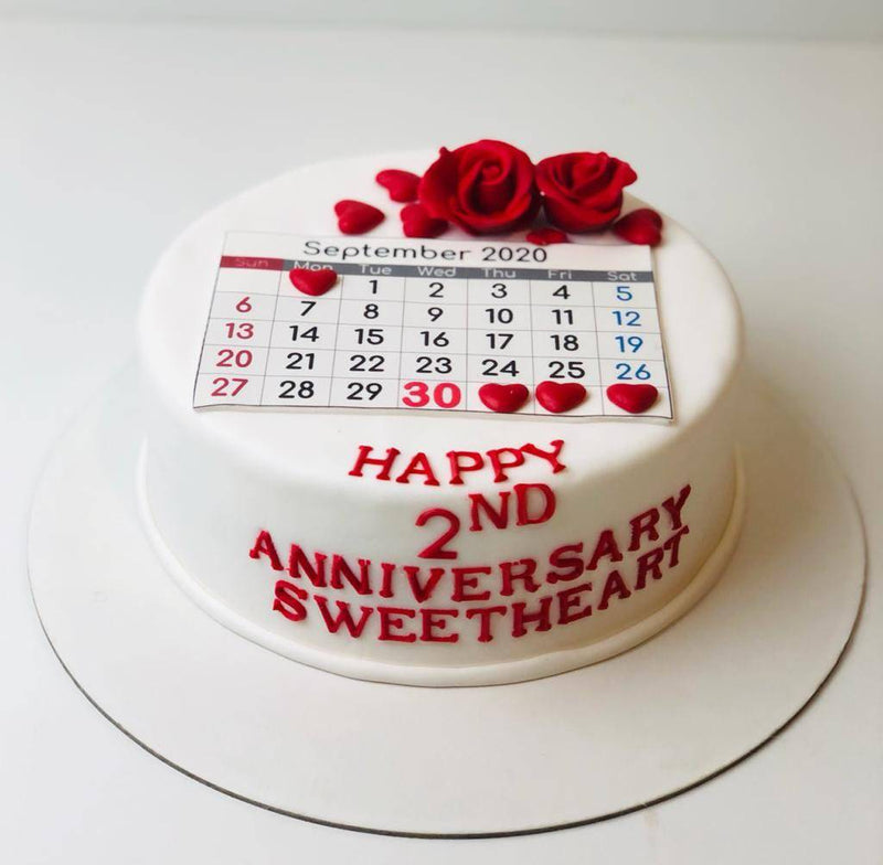Beautiful Happy Anniversary Cake - MrCake