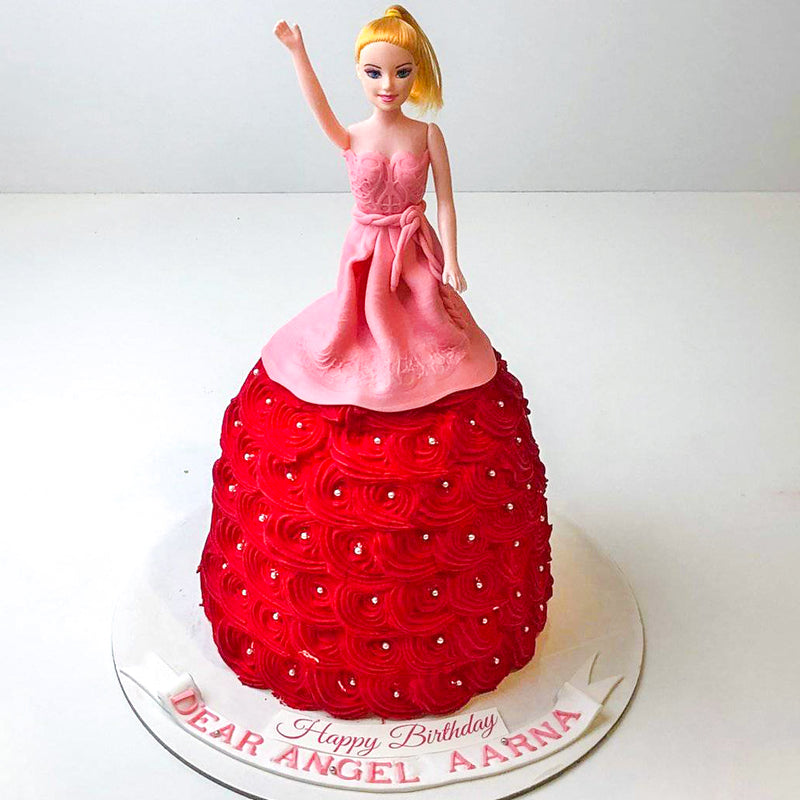 Strawberry Fantasy Barbie Cake