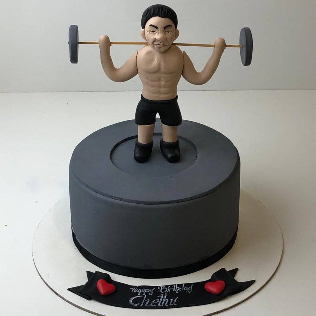 Gym Man Theme Cake
