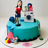 Washing Machine Theme Cake