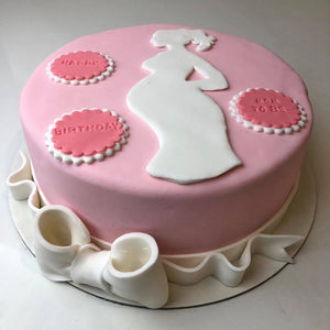 Pink Baby Shower Theme Cake