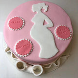 Pink Baby Shower Theme Cake
