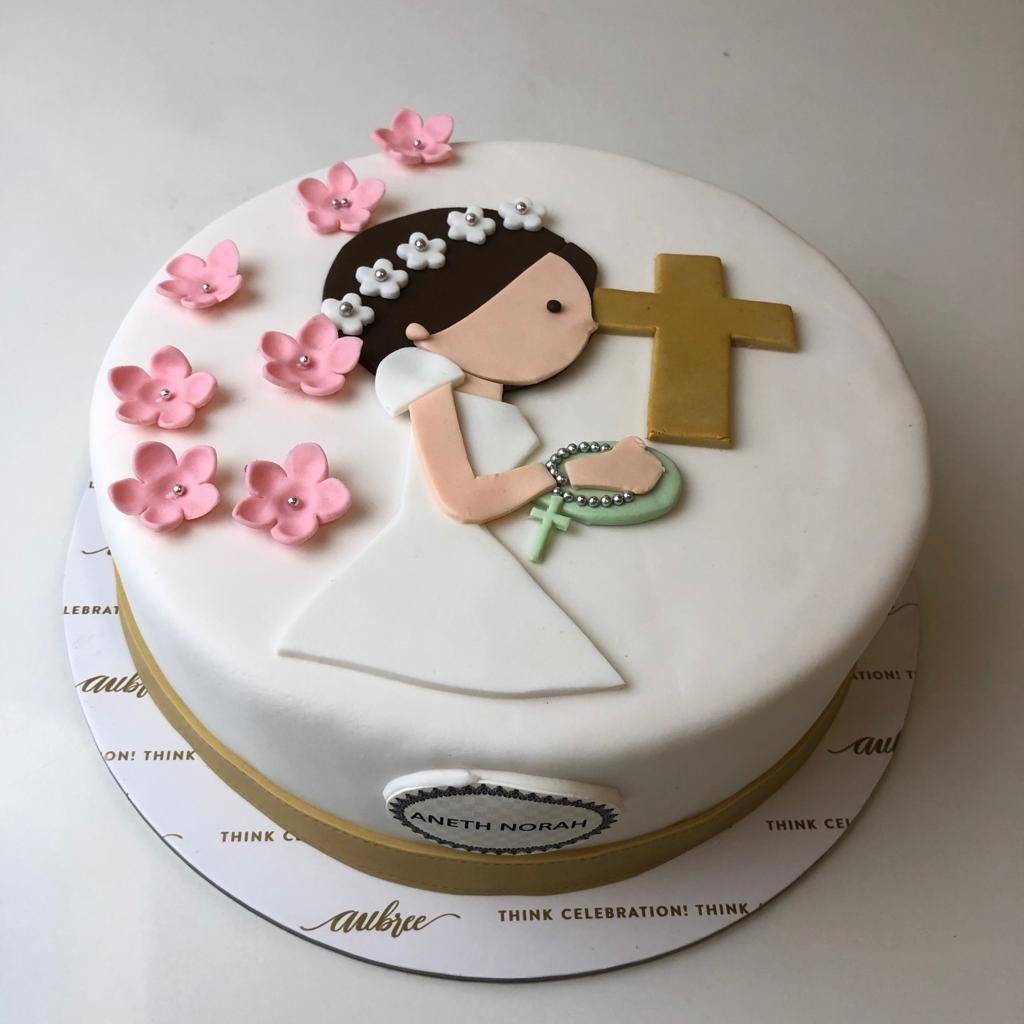 Christening Cake for Baby Girl