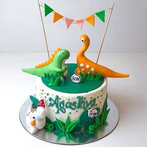 Roar Dinosaur Theme Cake