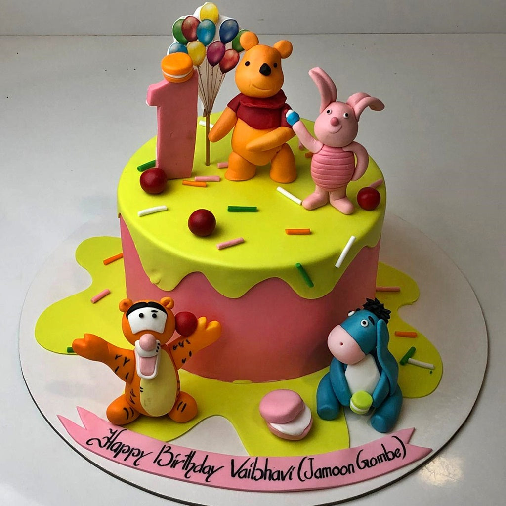 Winnie the Pooh 1st Birthday Cake