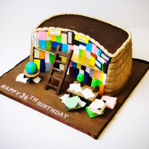 Library Theme Cake